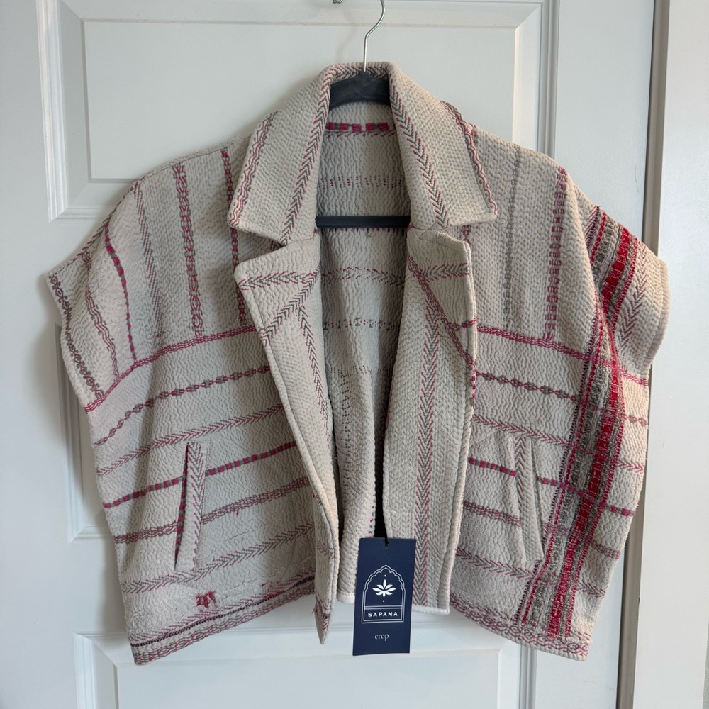 Sapana Dreams Blanket Coat - crop style